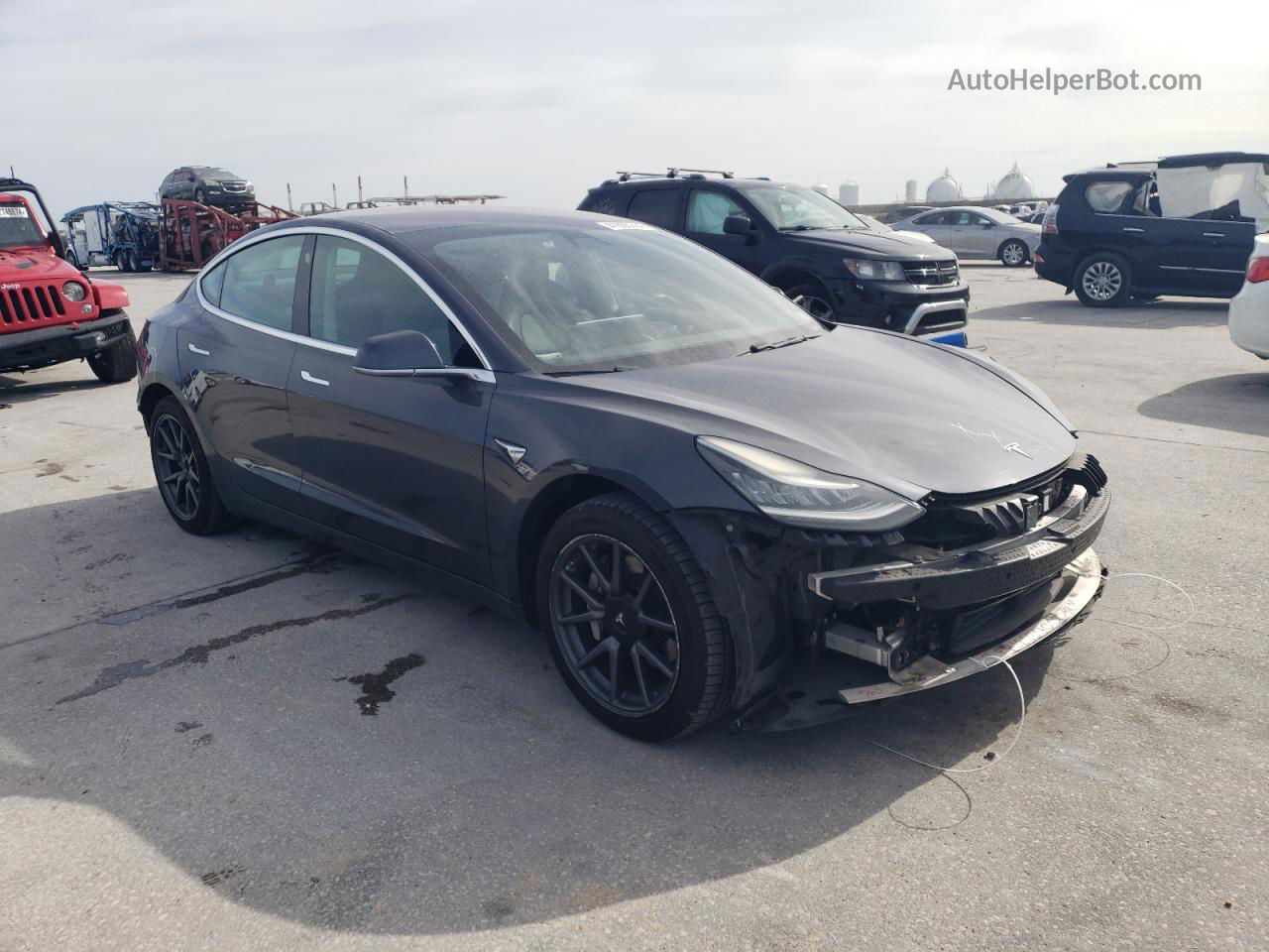 2018 Tesla Model 3  Black vin: 5YJ3E1EA1JF005183