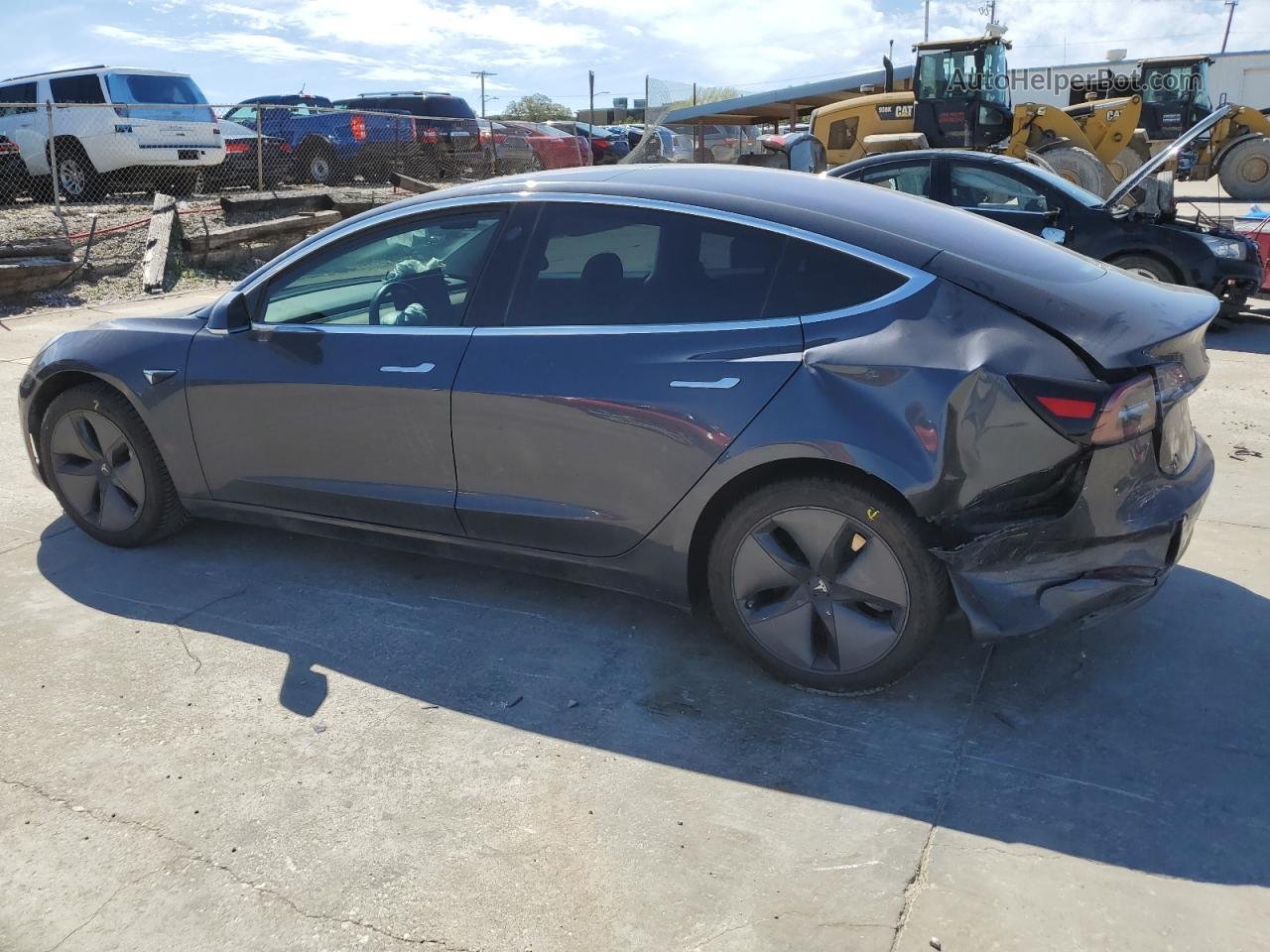 2018 Tesla Model 3  Gray vin: 5YJ3E1EA1JF036613