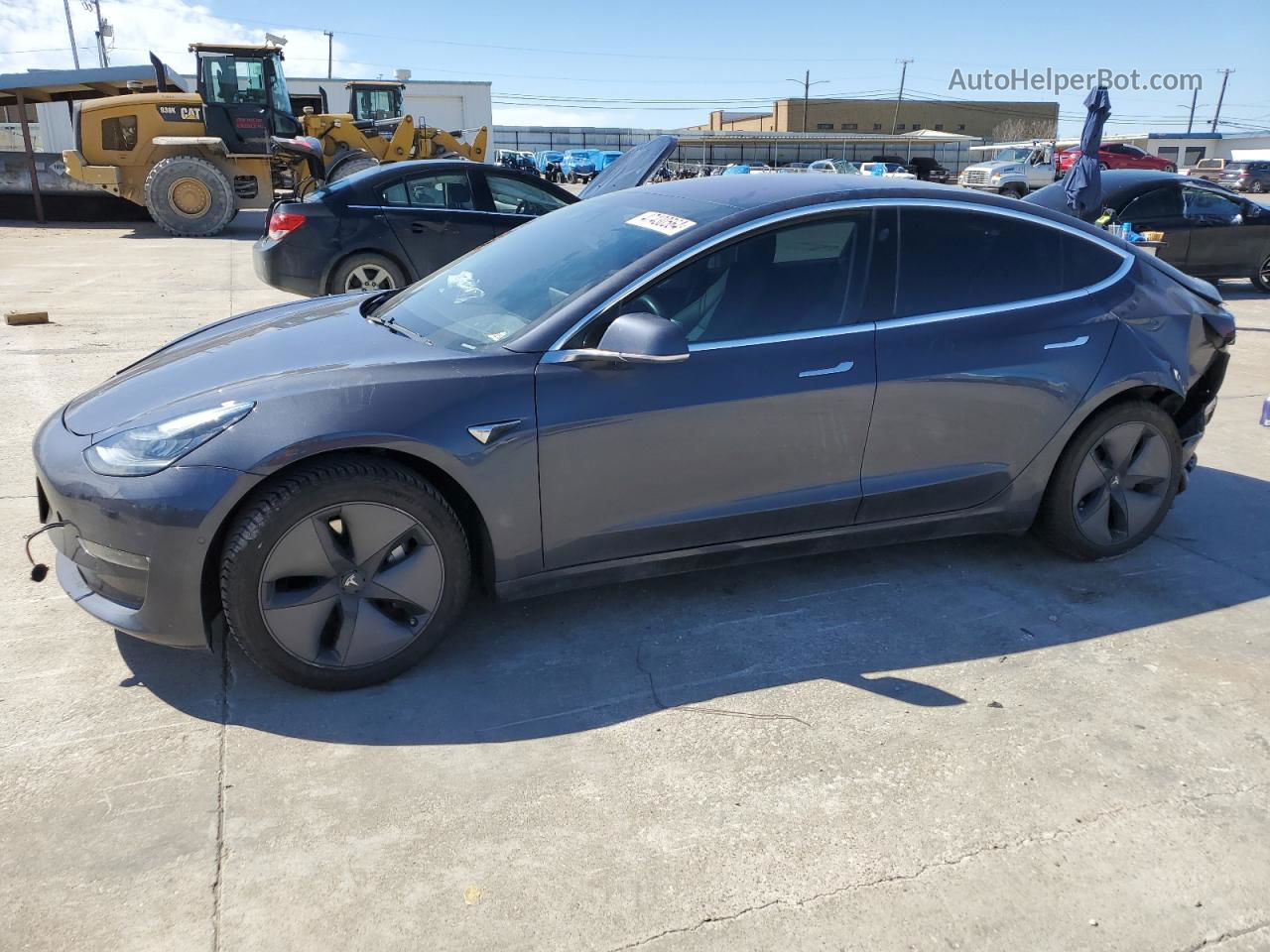 2018 Tesla Model 3  Gray vin: 5YJ3E1EA1JF036613