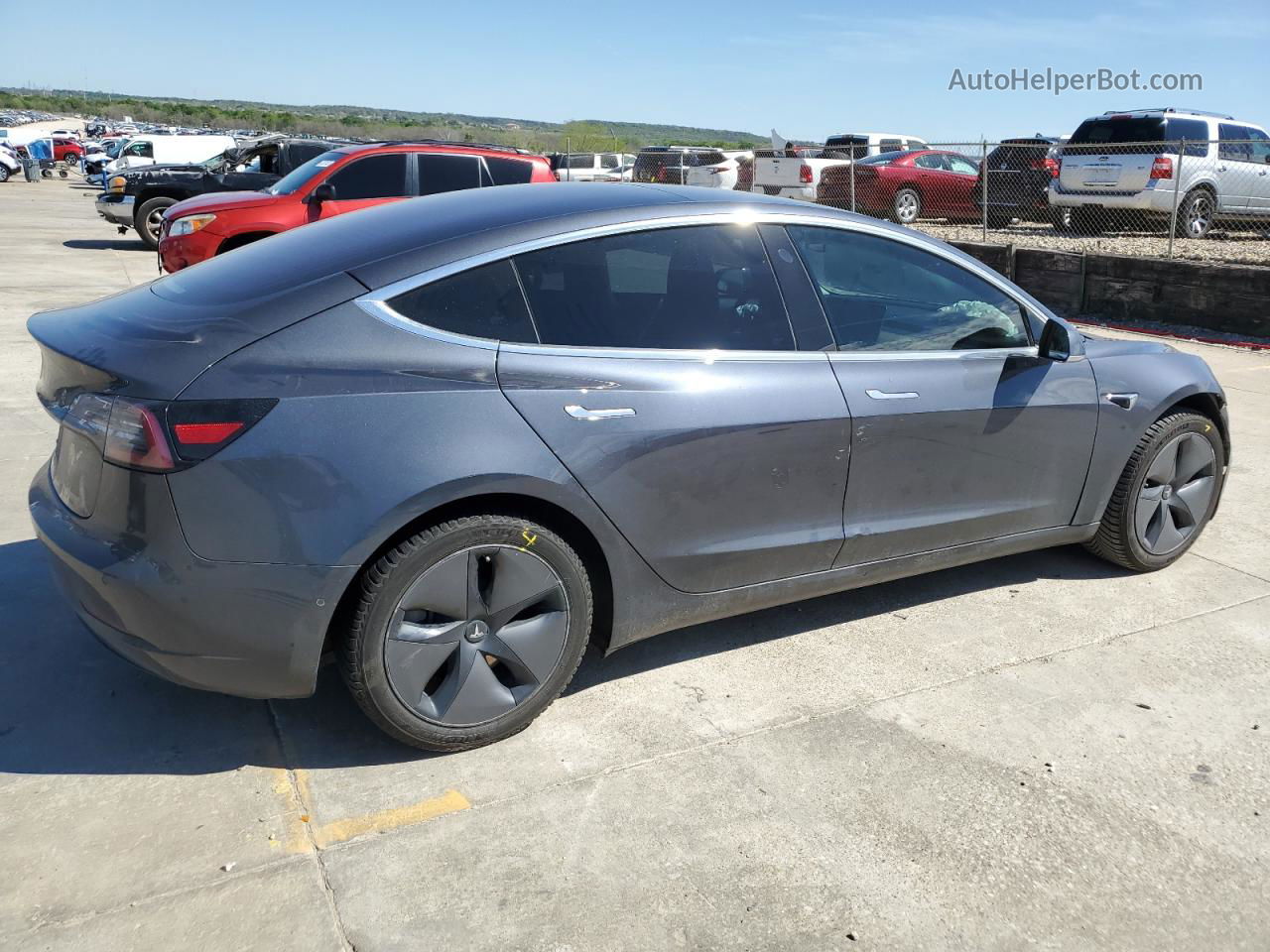 2018 Tesla Model 3  Gray vin: 5YJ3E1EA1JF036613