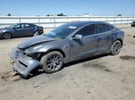 2018 Tesla Model 3  Gray vin: 5YJ3E1EA1JF037051