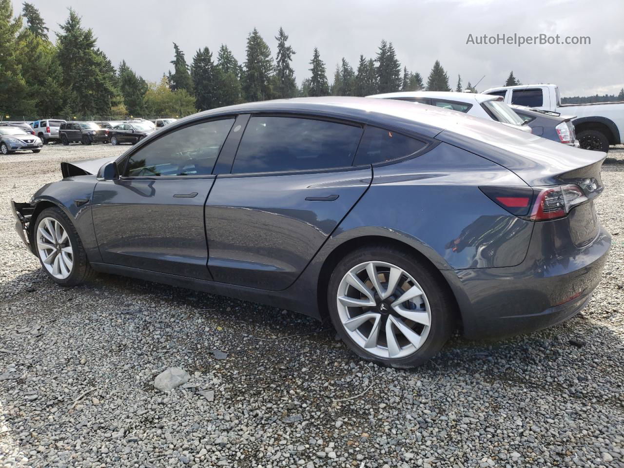 2018 Tesla Model 3  Серебряный vin: 5YJ3E1EA1JF046493