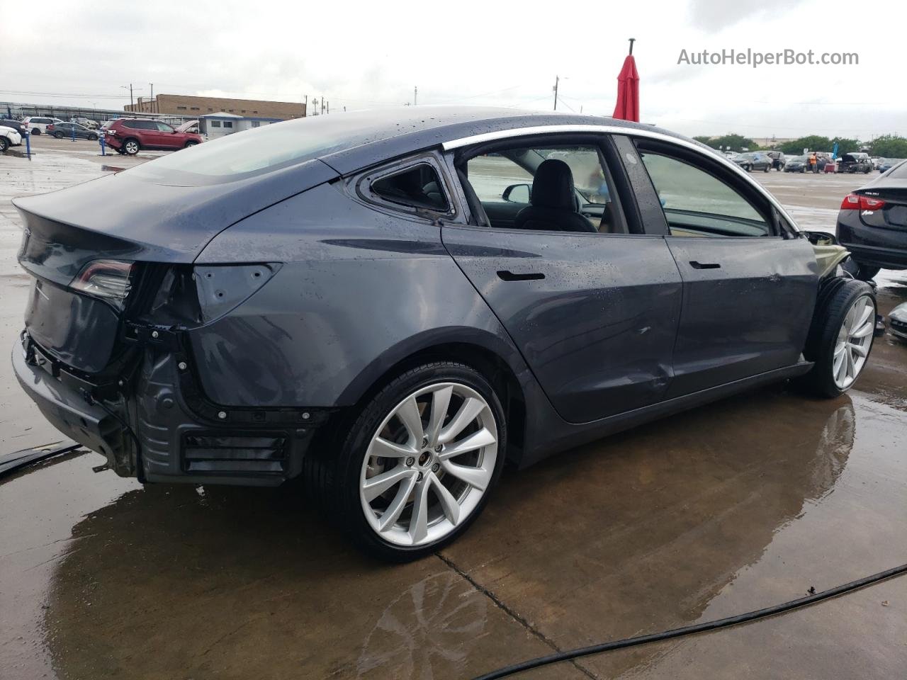 2018 Tesla Model 3  Серый vin: 5YJ3E1EA1JF059440