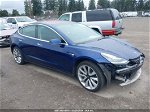 2018 Tesla Model 3 Long Range/mid Range Blue vin: 5YJ3E1EA1JF059986