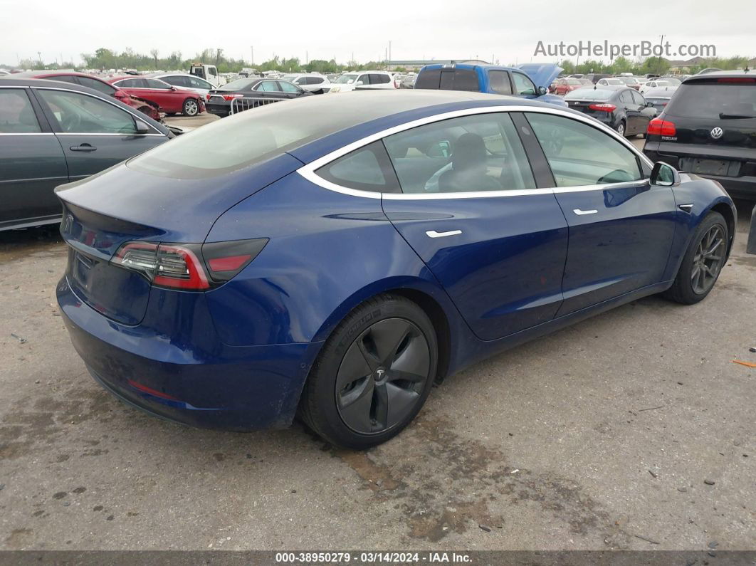 2018 Tesla Model 3 Long Range/mid Range Синий vin: 5YJ3E1EA1JF154435