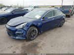 2018 Tesla Model 3 Long Range/mid Range Blue vin: 5YJ3E1EA1JF154435