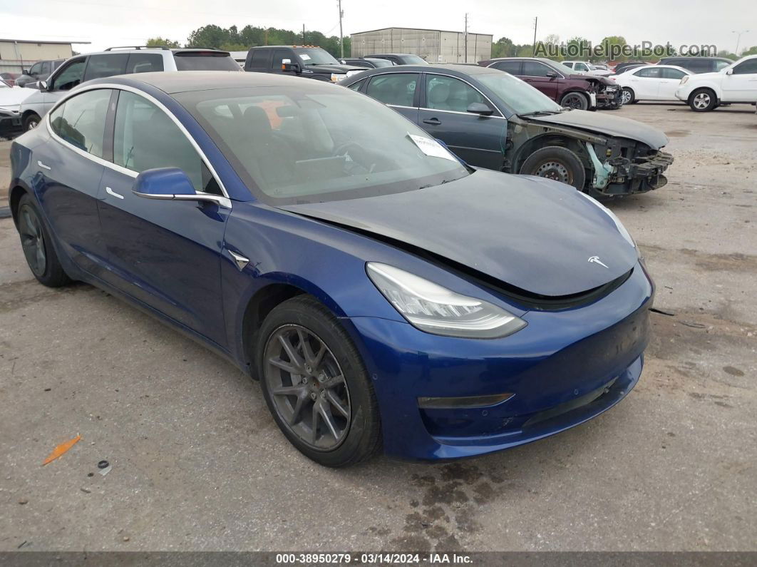 2018 Tesla Model 3 Long Range/mid Range Синий vin: 5YJ3E1EA1JF154435