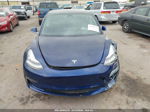 2018 Tesla Model 3 Long Range/mid Range Blue vin: 5YJ3E1EA1JF154435