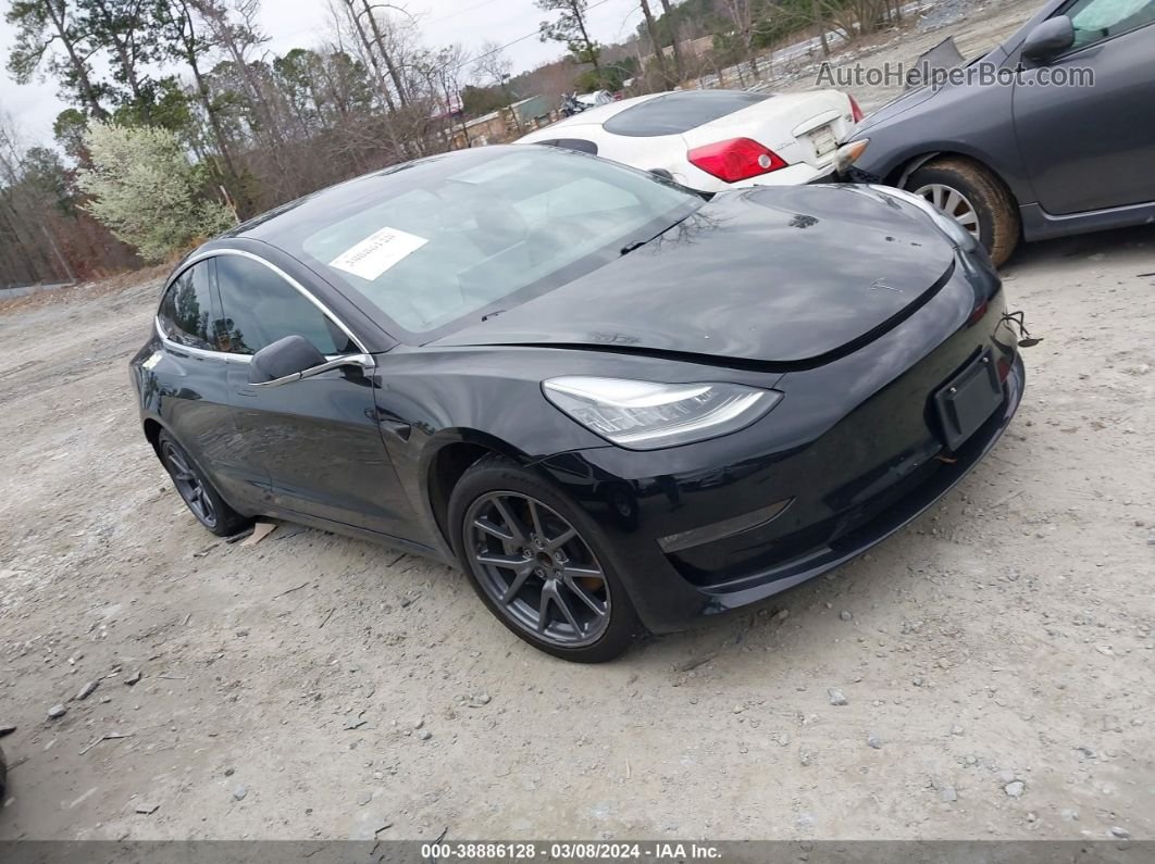 2018 Tesla Model 3 Long Range/mid Range Black vin: 5YJ3E1EA1JF155178