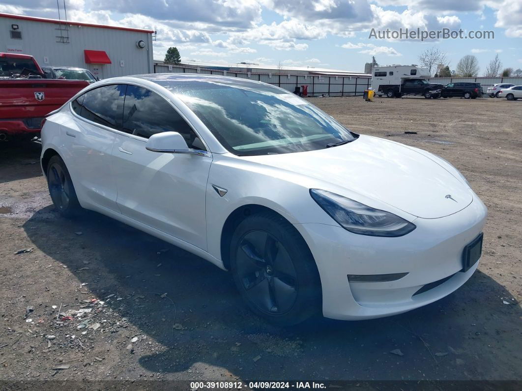 2018 Tesla Model 3 Long Range/mid Range White vin: 5YJ3E1EA1JF162177