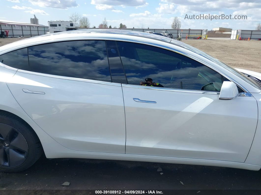 2018 Tesla Model 3 Long Range/mid Range White vin: 5YJ3E1EA1JF162177