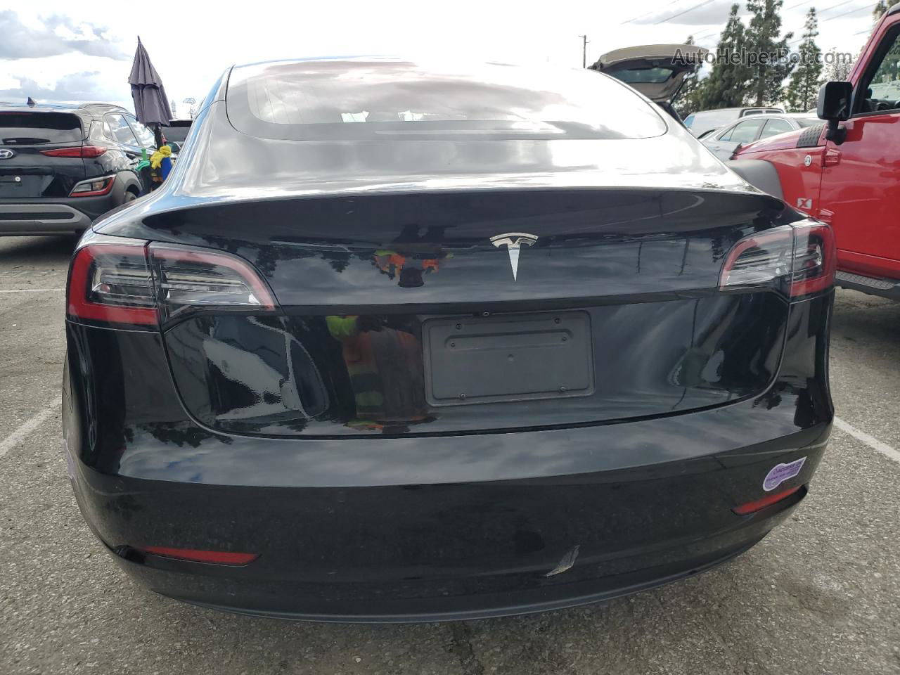 2019 Tesla Model 3  Black vin: 5YJ3E1EA1KF296625