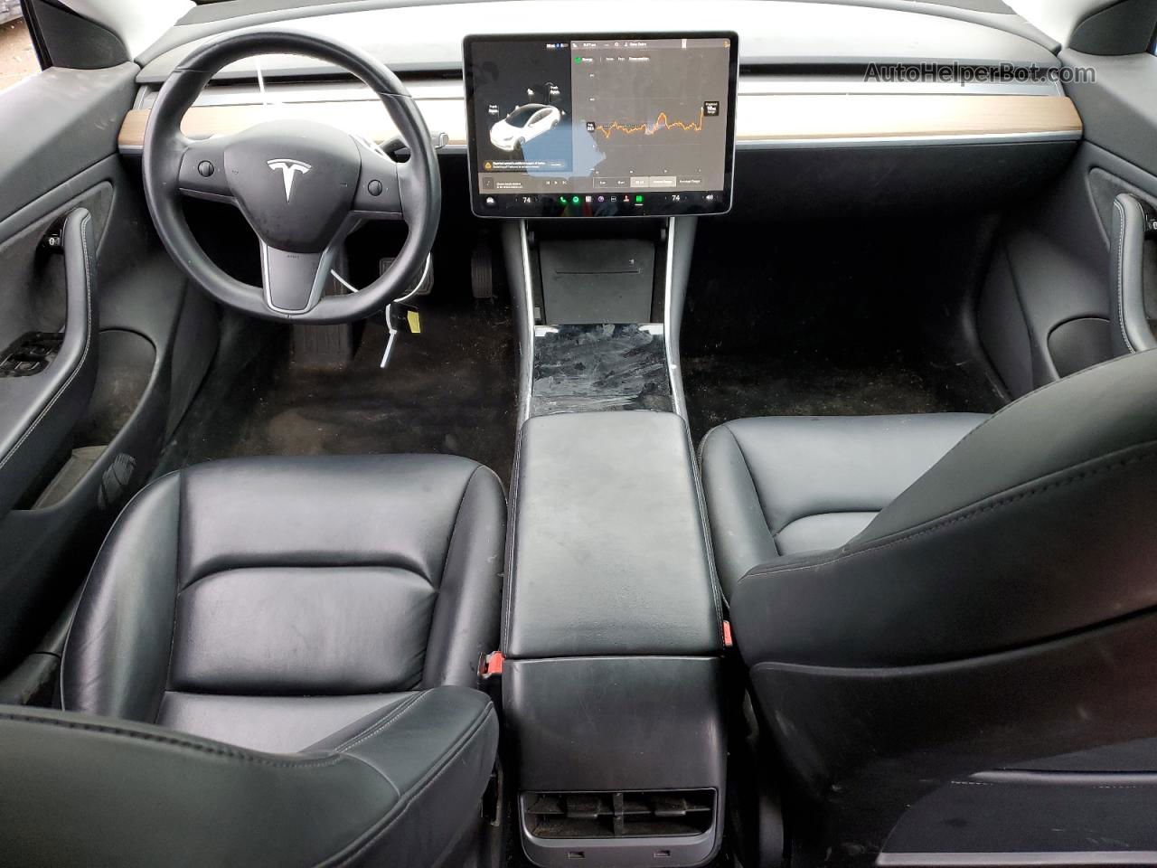 2019 Tesla Model 3  White vin: 5YJ3E1EA1KF299993