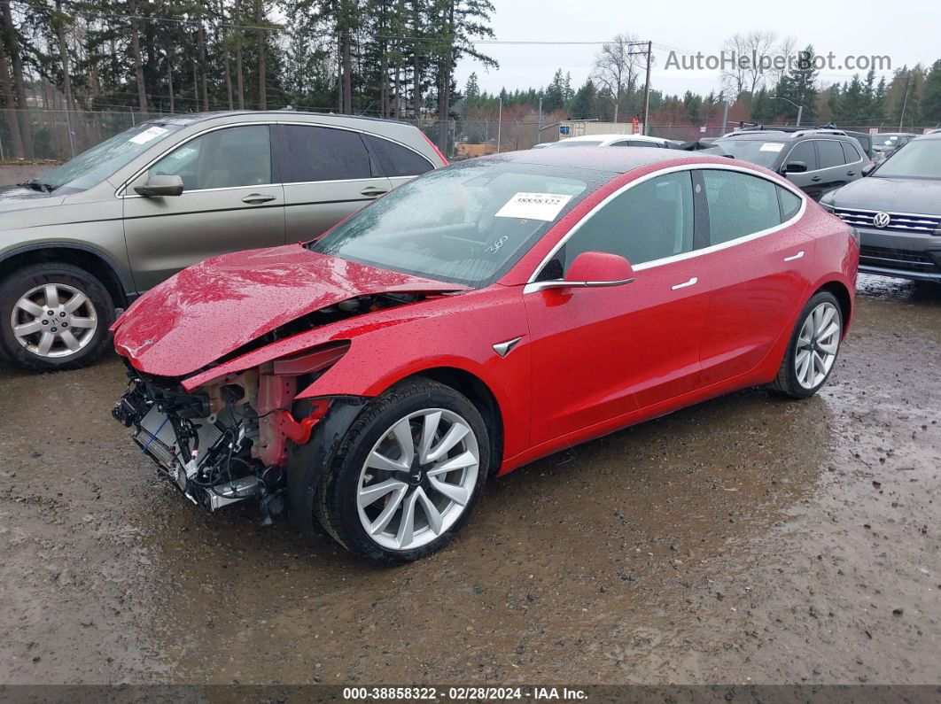 2019 Tesla Model 3 Long Range/mid Range/standard Range/standard Range Plus Red vin: 5YJ3E1EA1KF300995