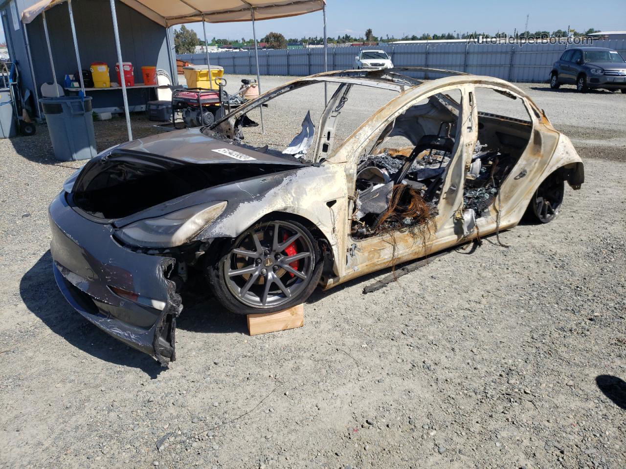 2019 Tesla Model 3  Burn vin: 5YJ3E1EA1KF301855