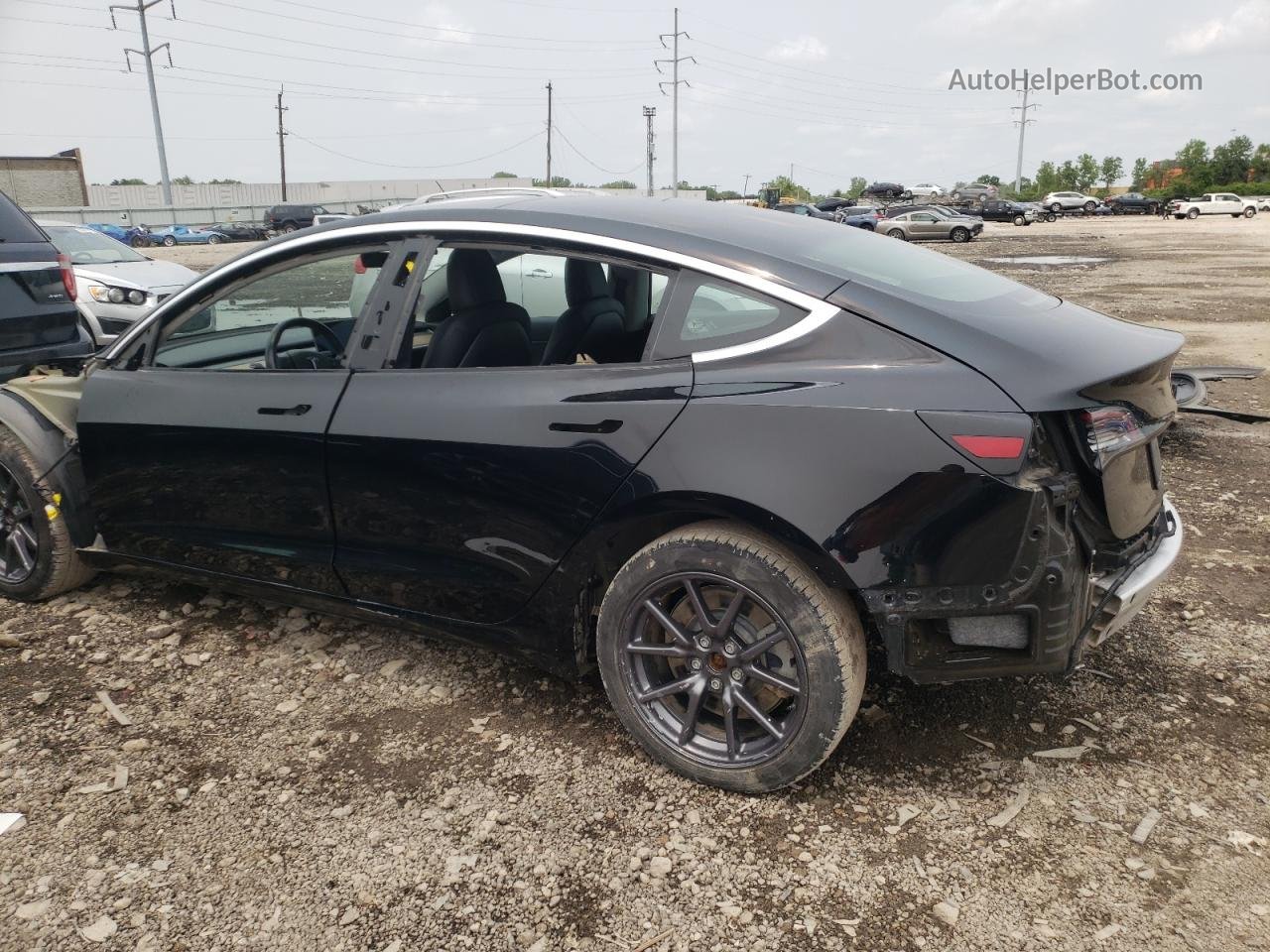 2019 Tesla Model 3  Черный vin: 5YJ3E1EA1KF305937