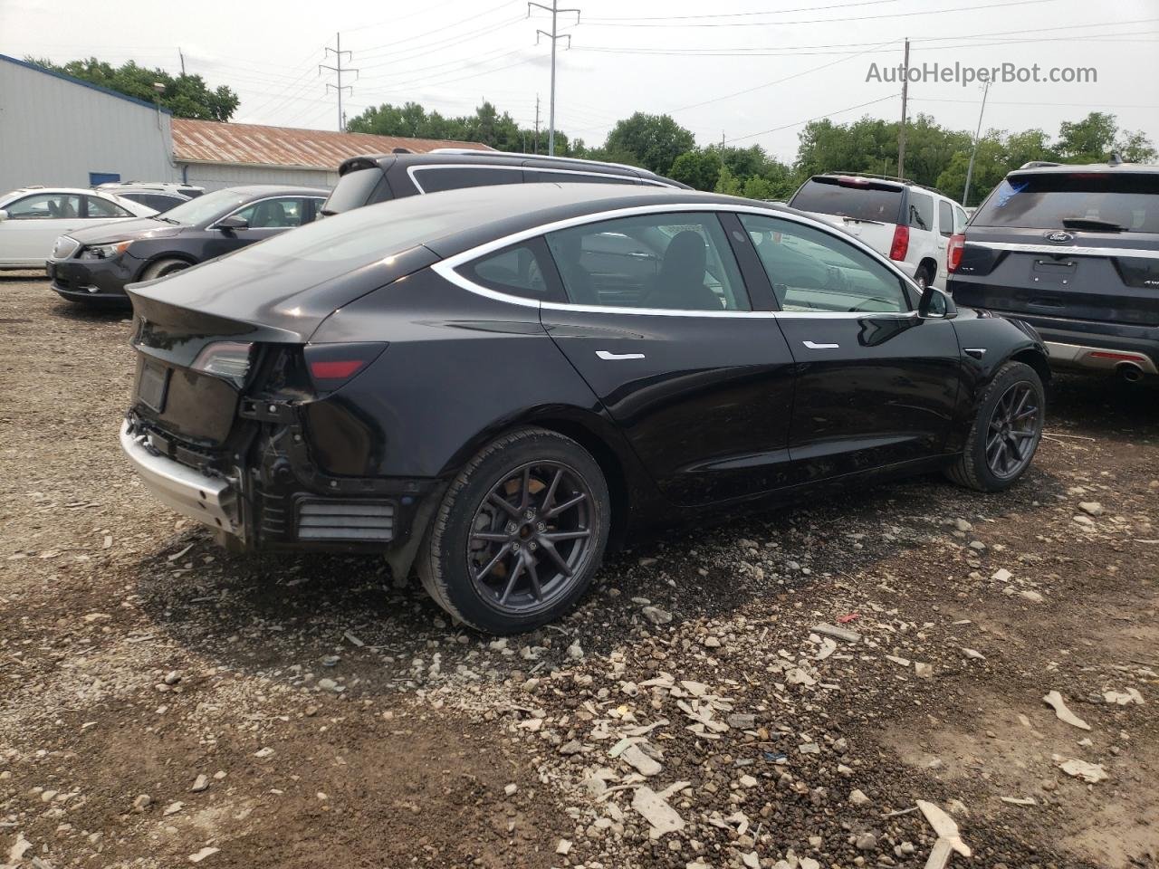 2019 Tesla Model 3  Black vin: 5YJ3E1EA1KF305937