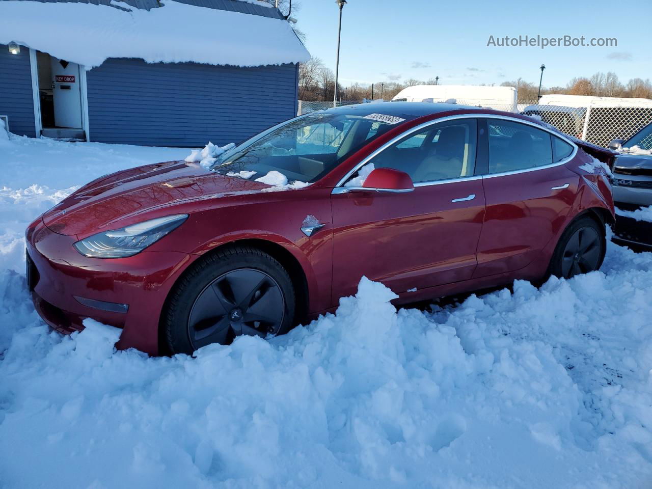 2019 Tesla Model 3  Красный vin: 5YJ3E1EA1KF308594