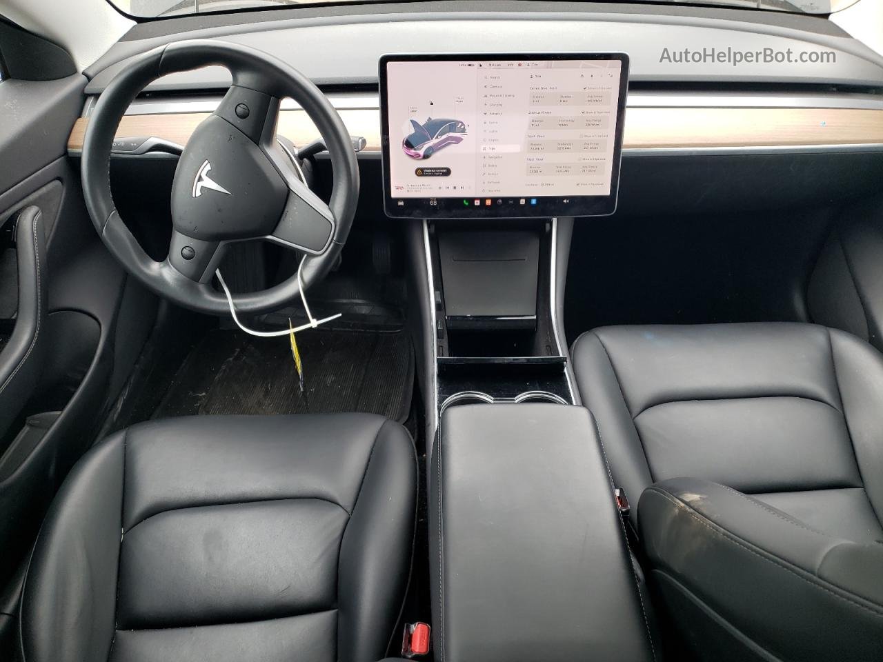 2019 Tesla Model 3  Черный vin: 5YJ3E1EA1KF313410