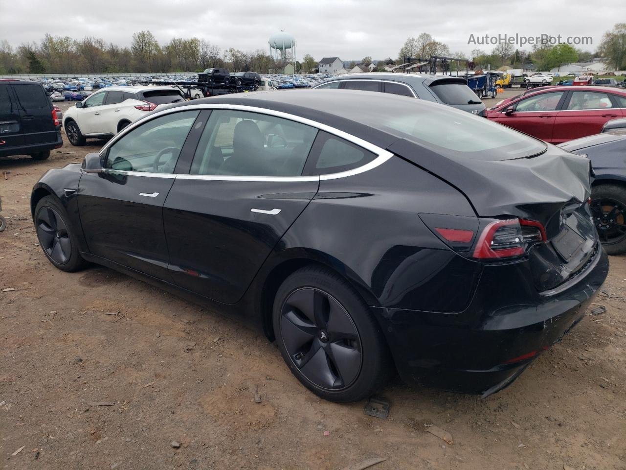2019 Tesla Model 3  Black vin: 5YJ3E1EA1KF313410