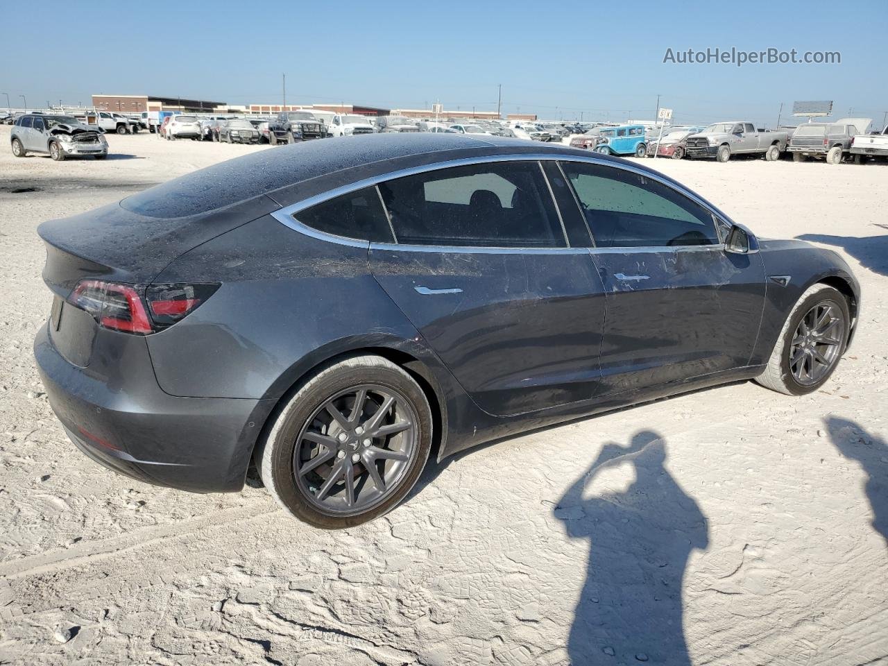 2019 Tesla Model 3  Gray vin: 5YJ3E1EA1KF313679