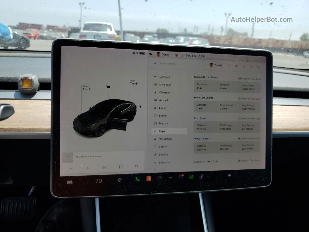 2019 Tesla Model 3  Black vin: 5YJ3E1EA1KF394764