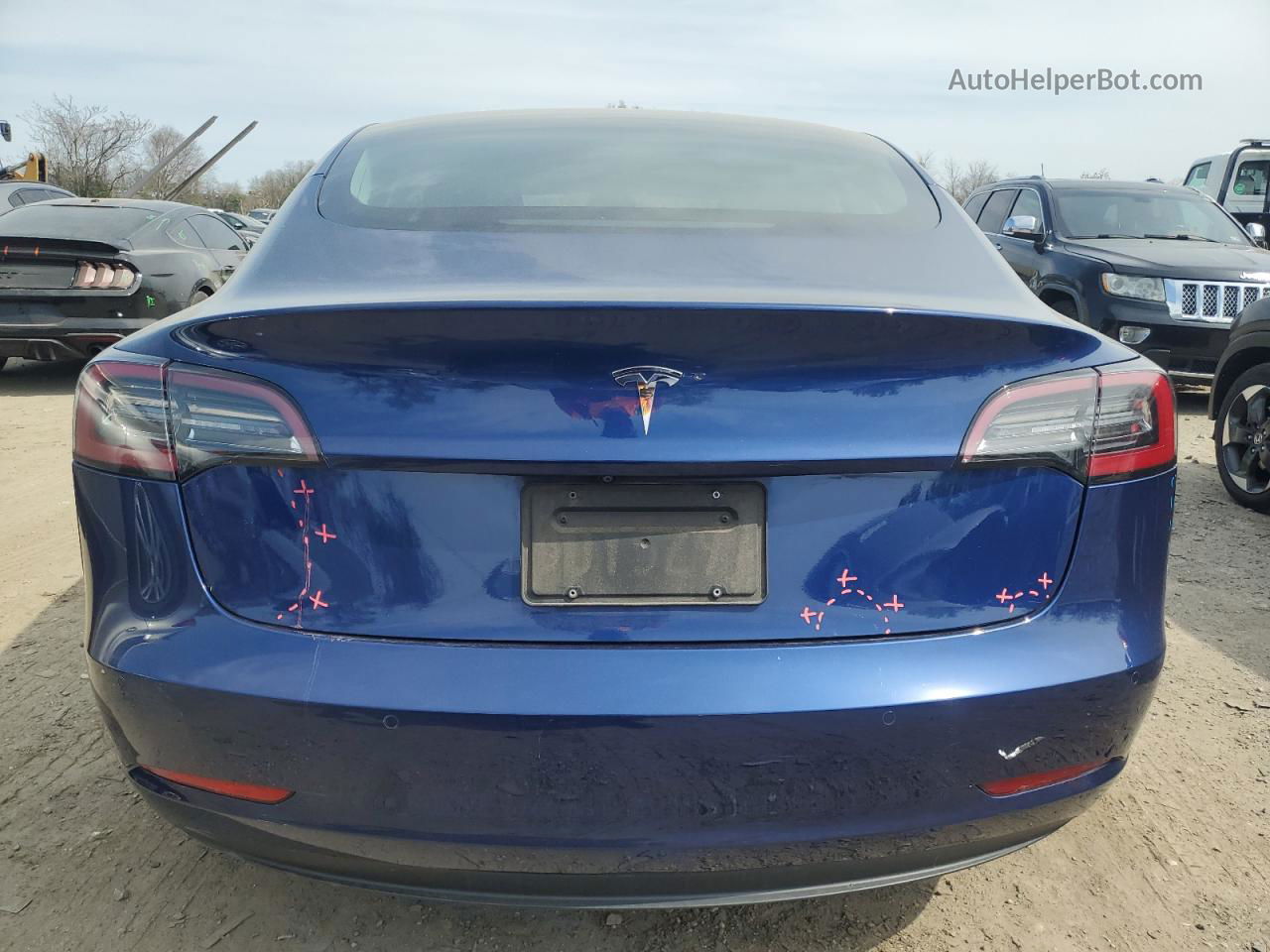 2019 Tesla Model 3  Blue vin: 5YJ3E1EA1KF401017