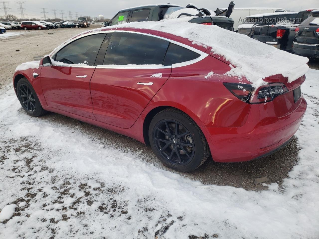 2019 Tesla Model 3  Red vin: 5YJ3E1EA1KF402765