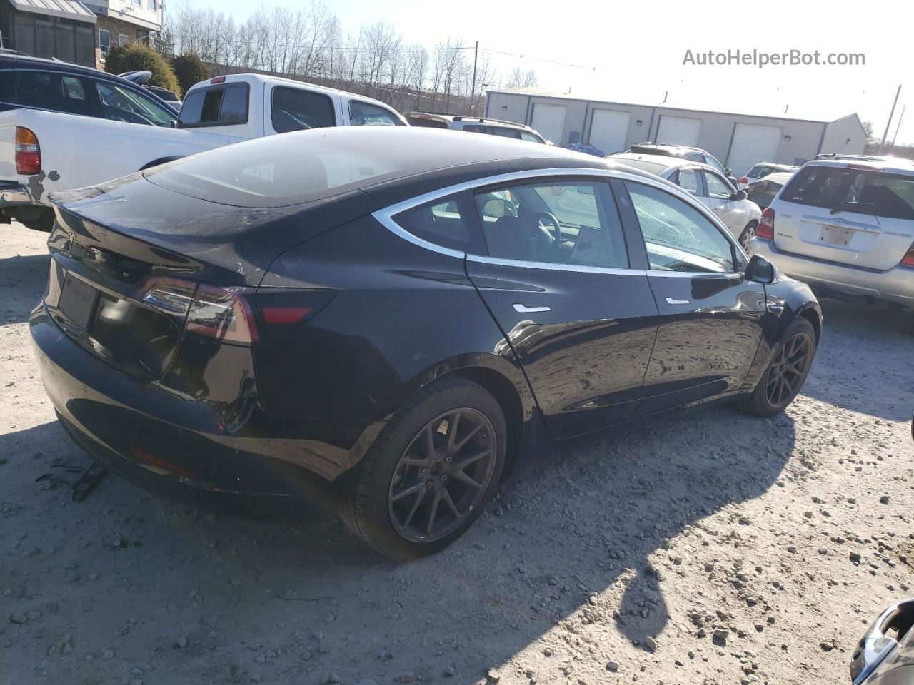2019 Tesla Model 3  Black vin: 5YJ3E1EA1KF410624