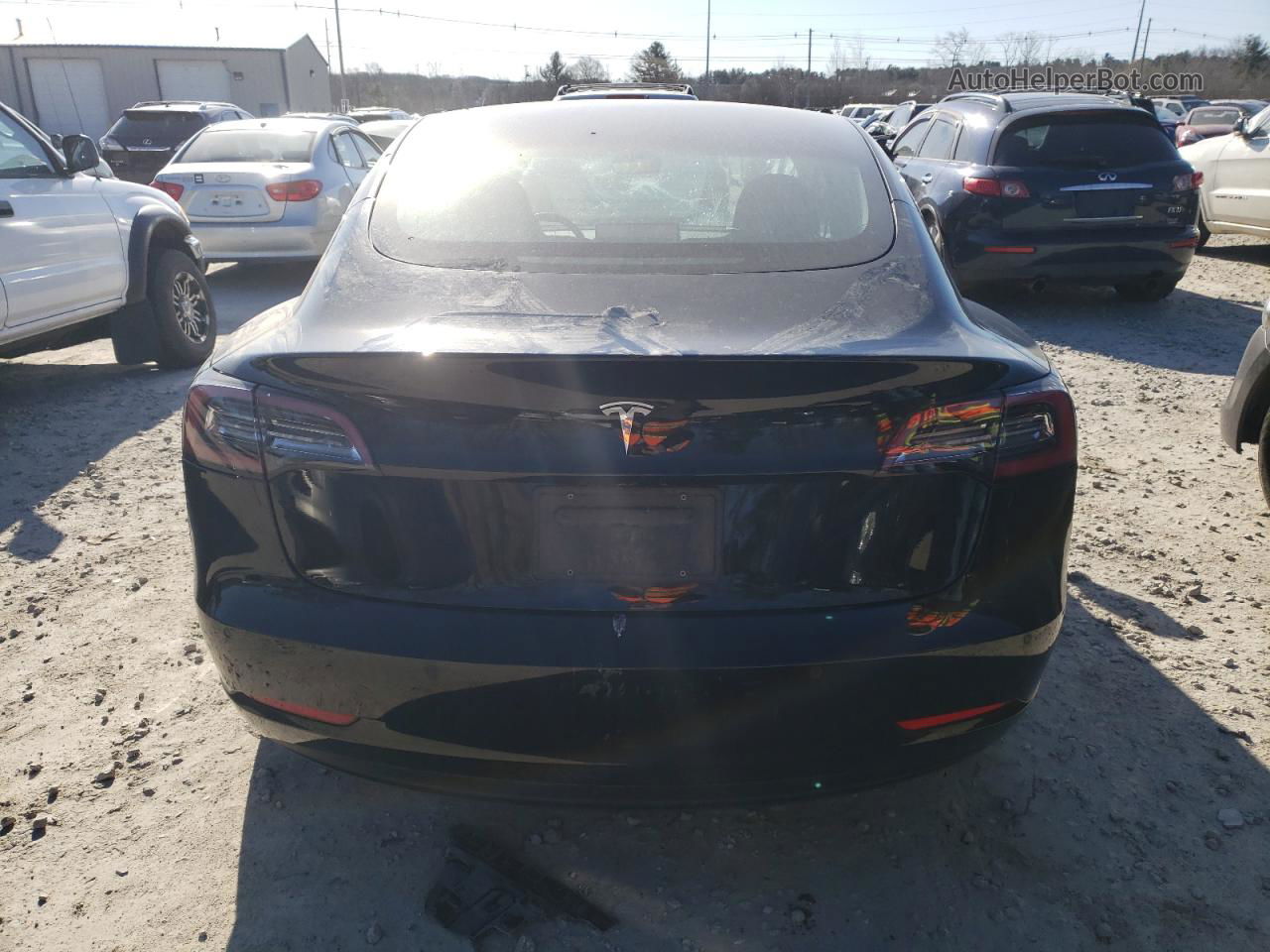 2019 Tesla Model 3  Black vin: 5YJ3E1EA1KF410624