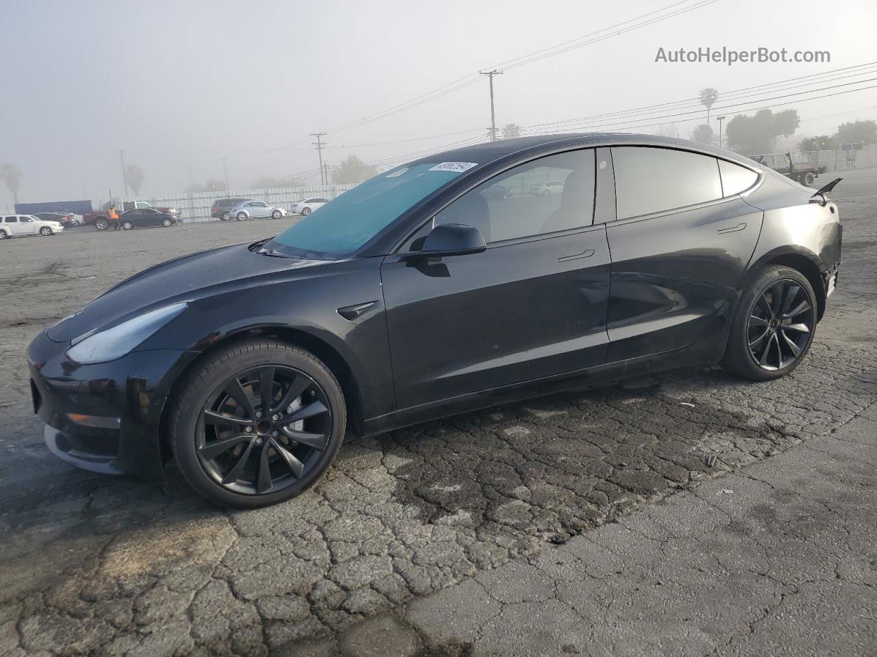 2019 Tesla Model 3  Black vin: 5YJ3E1EA1KF417086