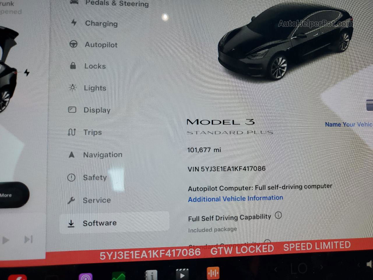 2019 Tesla Model 3  Black vin: 5YJ3E1EA1KF417086