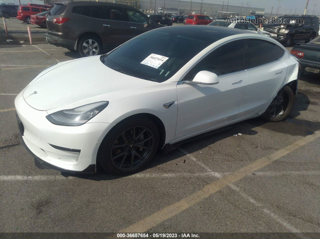 2019 Tesla Model 3 Range White vin: 5YJ3E1EA1KF483802