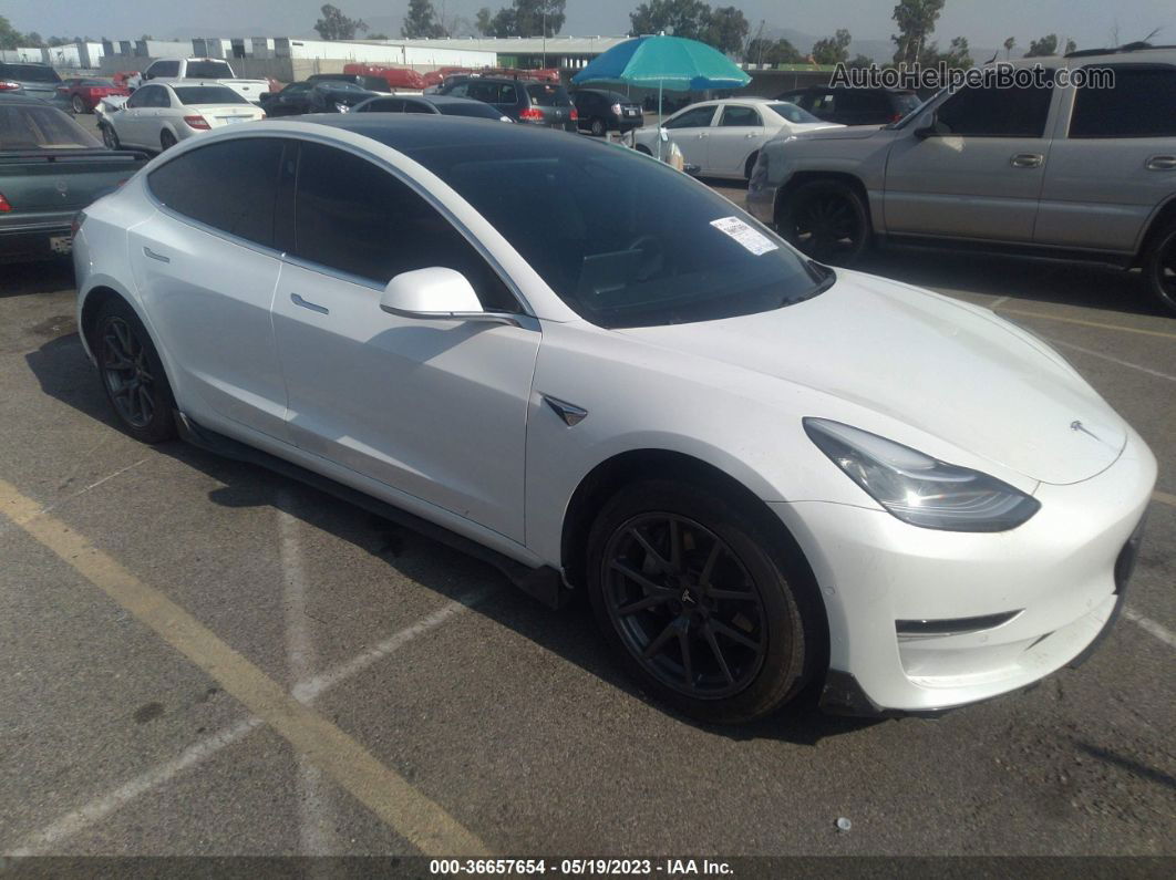 2019 Tesla Model 3 Range White vin: 5YJ3E1EA1KF483802