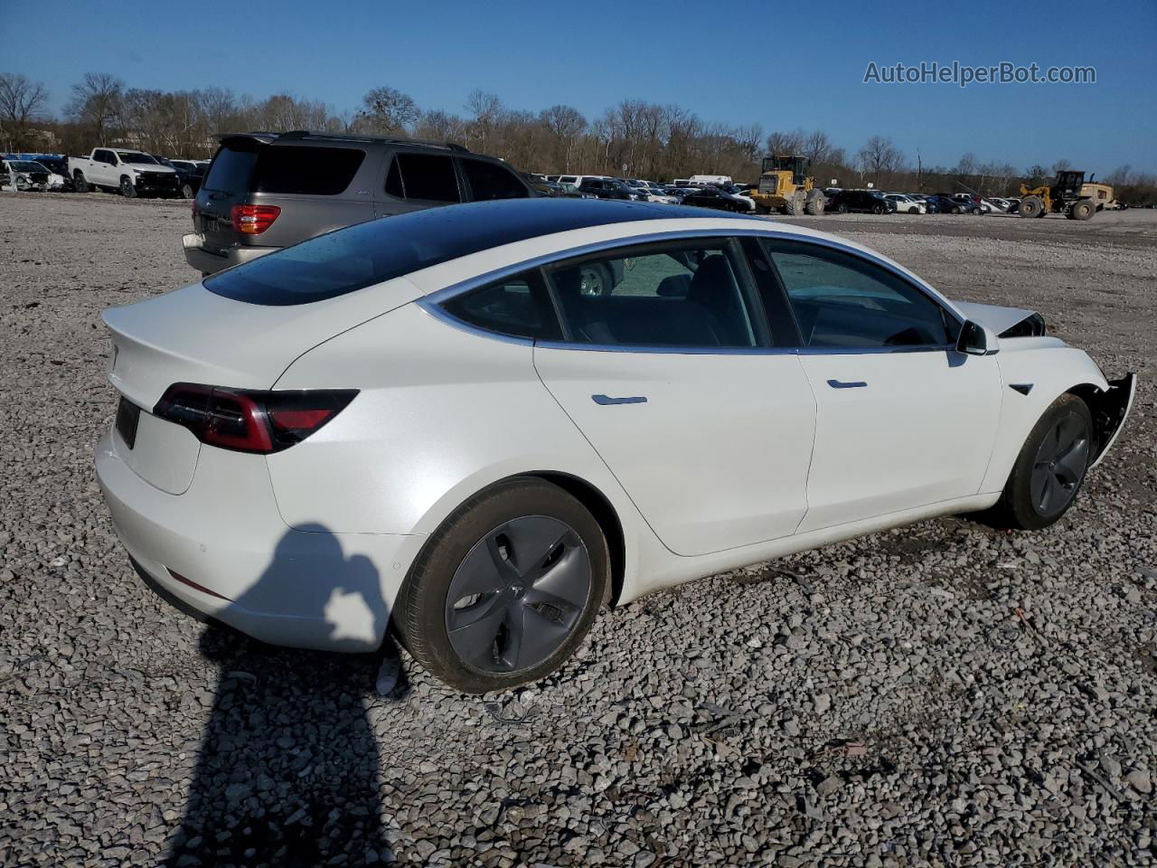 2020 Tesla Model 3  White vin: 5YJ3E1EA1LF504441