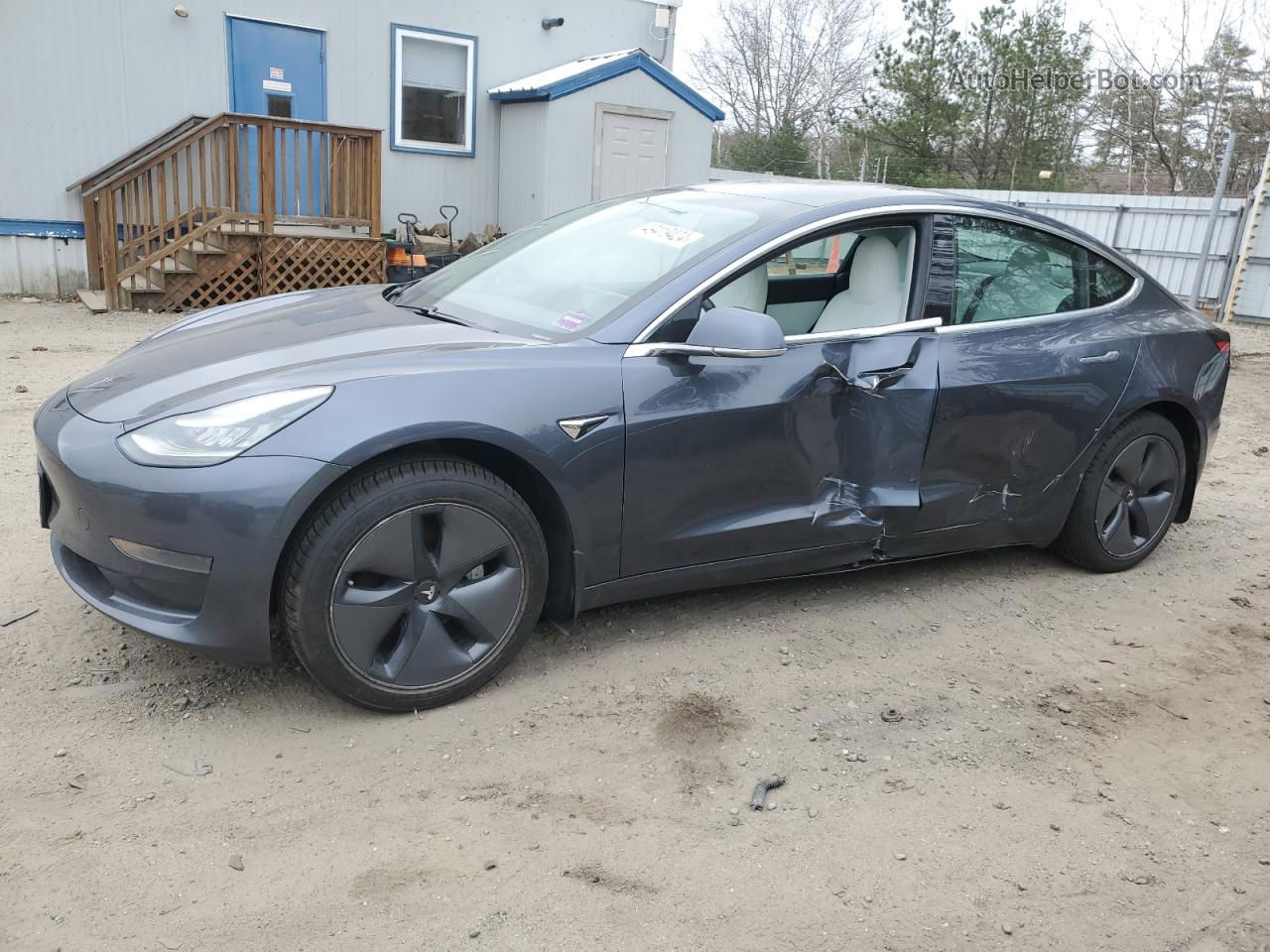 2020 Tesla Model 3  Серый vin: 5YJ3E1EA1LF591029