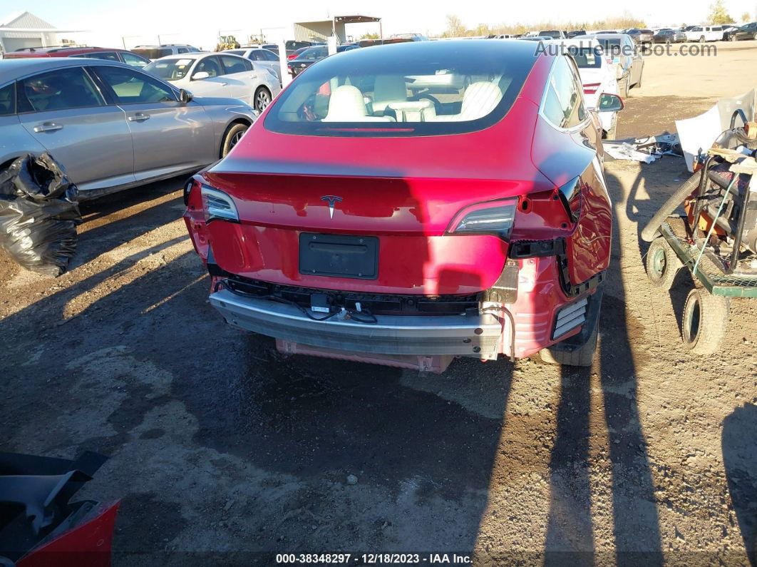 2020 Tesla Model 3   Burgundy vin: 5YJ3E1EA1LF615796