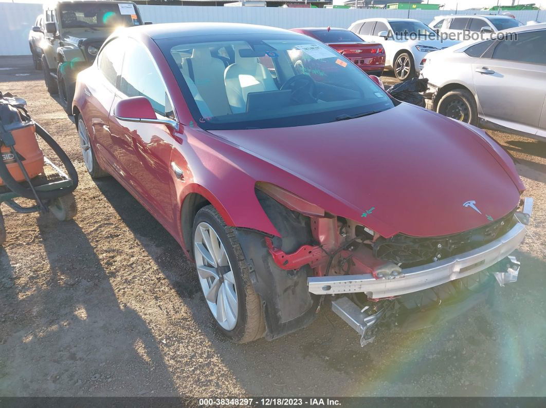 2020 Tesla Model 3   Burgundy vin: 5YJ3E1EA1LF615796