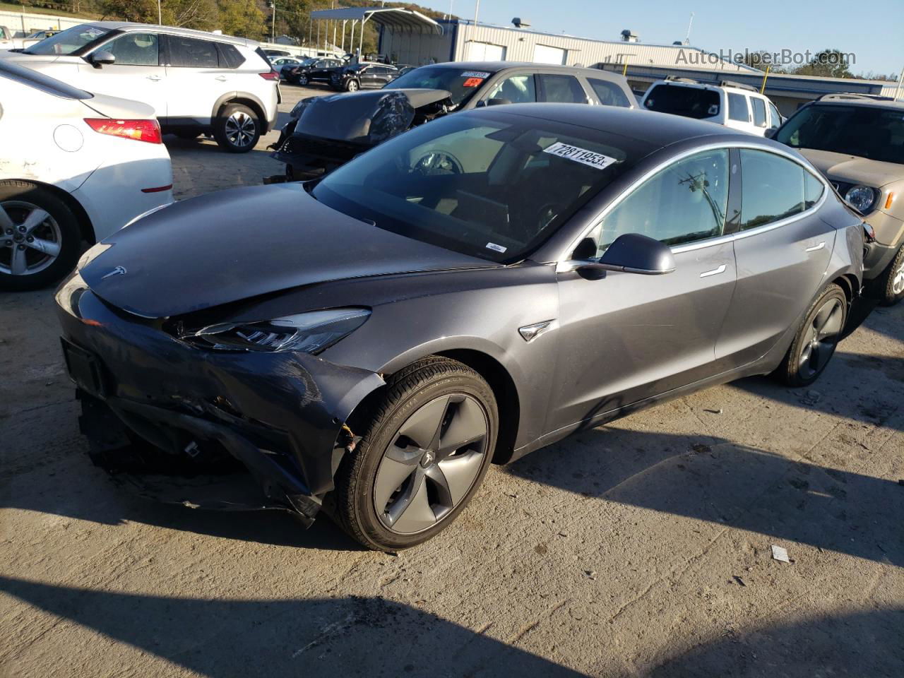 2020 Tesla Model 3  Gray vin: 5YJ3E1EA1LF705174