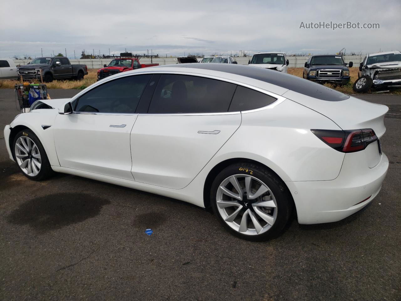 2020 Tesla Model 3  White vin: 5YJ3E1EA1LF708981