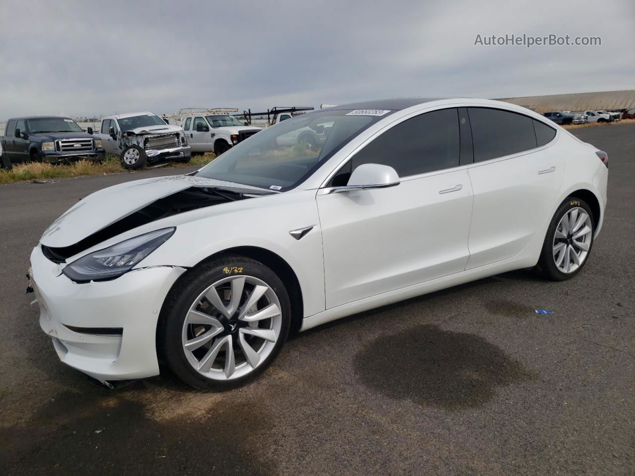 2020 Tesla Model 3  White vin: 5YJ3E1EA1LF708981