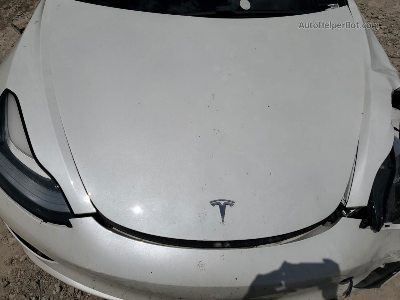 2020 Tesla Model 3  White vin: 5YJ3E1EA1LF737221