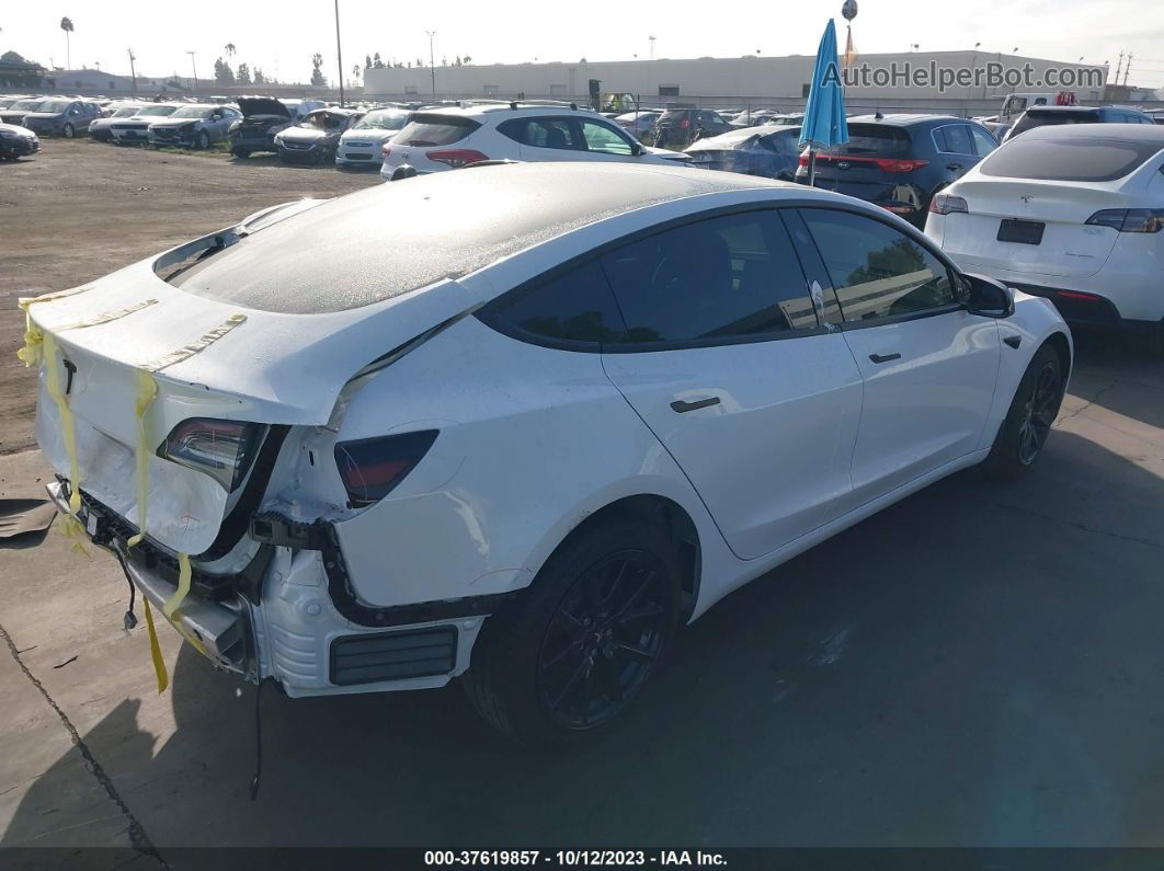 2021 Tesla Model 3 Standard Range Plus Rear-wheel Drive White vin: 5YJ3E1EA1MF015796