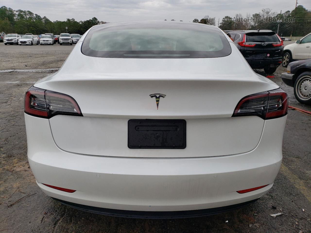 2021 Tesla Model 3  White vin: 5YJ3E1EA1MF016883