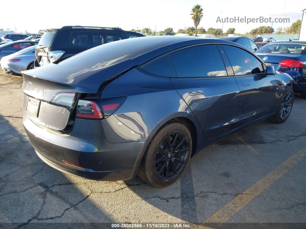 2021 Tesla Model 3 Standard Range Plus Rear-wheel Drive Gray vin: 5YJ3E1EA1MF022487