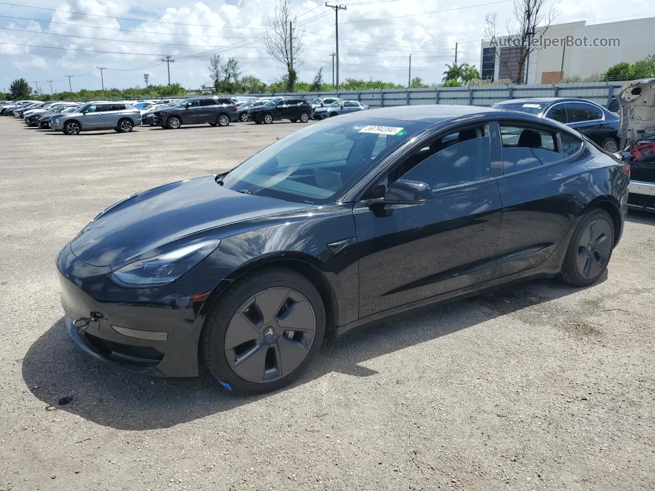 2021 Tesla Model 3  Черный vin: 5YJ3E1EA1MF061256