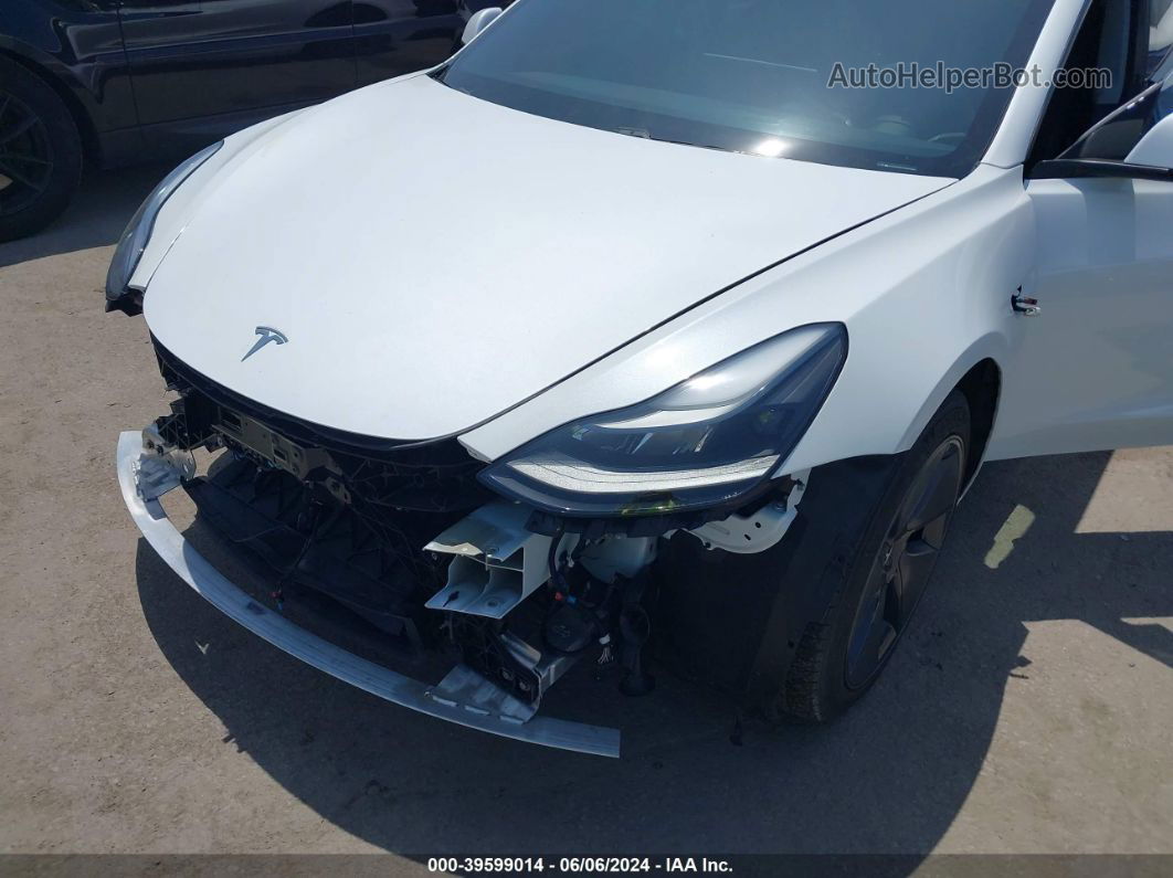 2021 Tesla Model 3 Standard Range Plus Rear-wheel Drive White vin: 5YJ3E1EA1MF066408