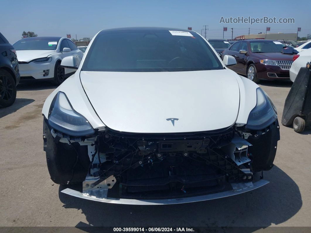 2021 Tesla Model 3 Standard Range Plus Rear-wheel Drive White vin: 5YJ3E1EA1MF066408