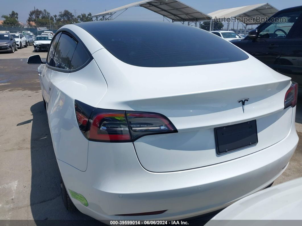 2021 Tesla Model 3 Standard Range Plus Rear-wheel Drive White vin: 5YJ3E1EA1MF066408