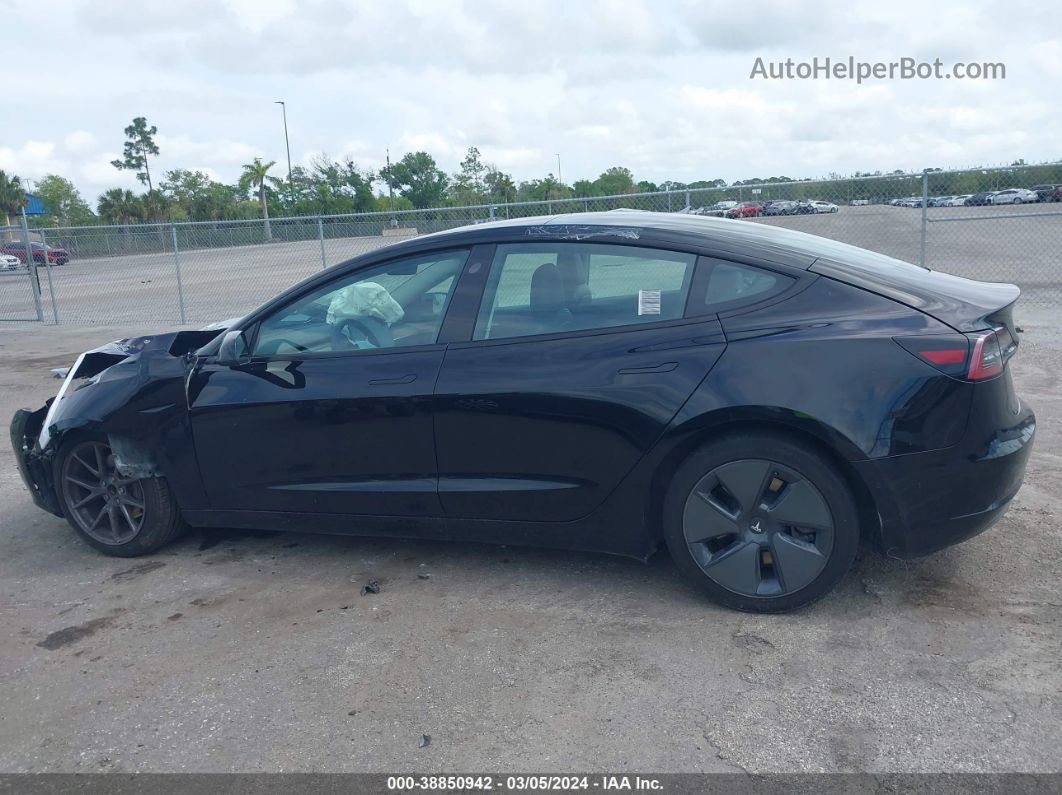 2021 Tesla Model 3 Standard Range Plus Rear-wheel Drive Черный vin: 5YJ3E1EA1MF081622